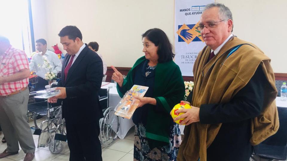 La Iglesia efectuó importante donación al gobierno de Bolivia