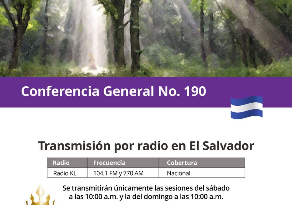 Iglesia en El Salvador transmitirá la Conferencia General por radio abierta